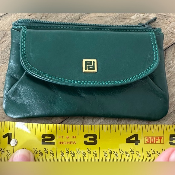Vintage peruzzi Green Leather Keychain Wallet - Picture 7 of 7